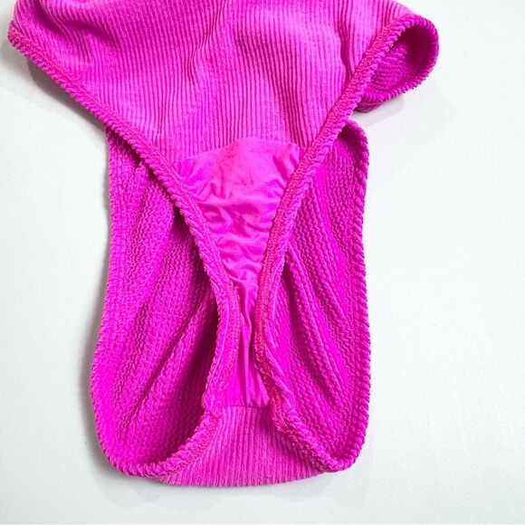 NWT Good American Swim Good Always Fits One Piece Hawaiian Pink 5/6 2X-3X - Picture 9 of 11